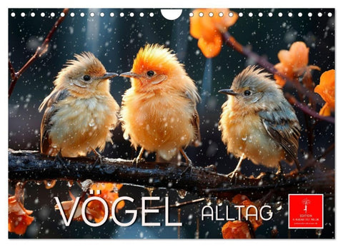 Vögel Alltag (Wandkalender 2027 DIN A4 quer), CALVENDO Monatskalender