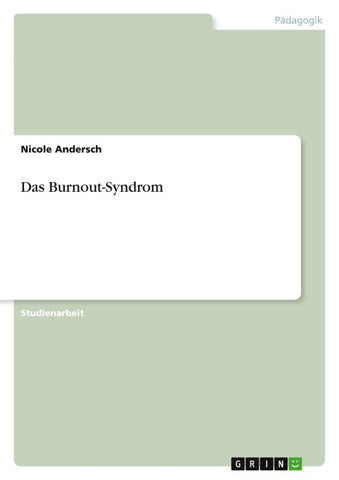 Das Burnout-Syndrom