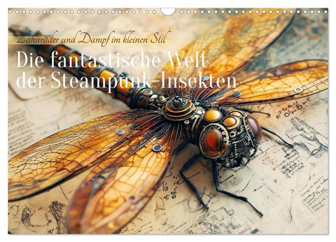 Die fantastische Welt der Steampunk-Insekten (Wandkalender 2027 DIN A3 quer), CALVENDO Monatskalender