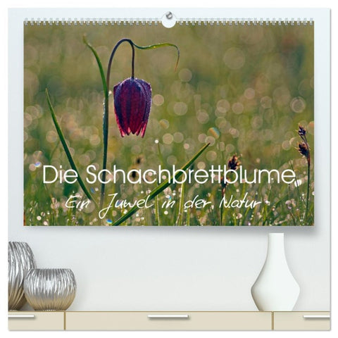 Die Schachbrettblume (hochwertiger Premium Wandkalender 2026 DIN A2 quer), Kunstdruck in Hochglanz