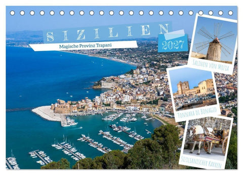 Sizilien - Magische Provinz Trapani (Tischkalender 2027 DIN A5 quer), CALVENDO Monatskalender