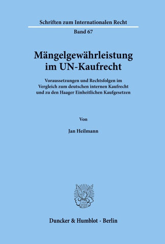 Mängelgewährleistung im UN-Kaufrecht.