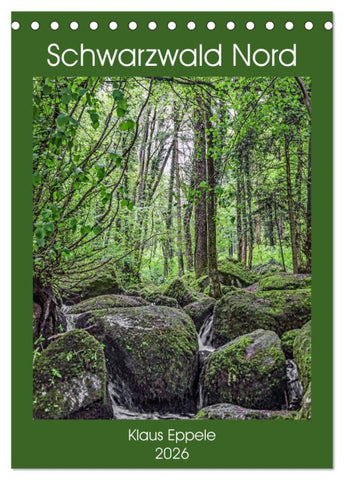 Schwarzwald Nord (Tischkalender 2026 DIN A5 hoch), CALVENDO Monatskalender