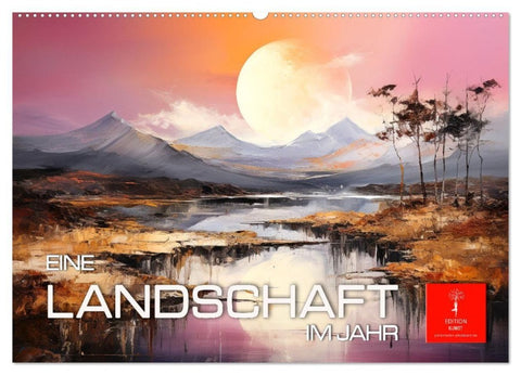 Eine Landschaft im Jahr (Wandkalender 2027 DIN A2 quer), CALVENDO Monatskalender
