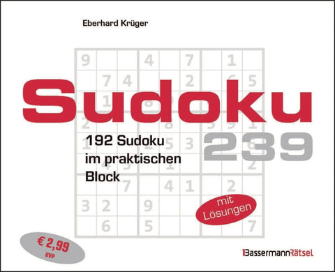 Sudokublock 239 (5 Exemplare à 2,99 €)