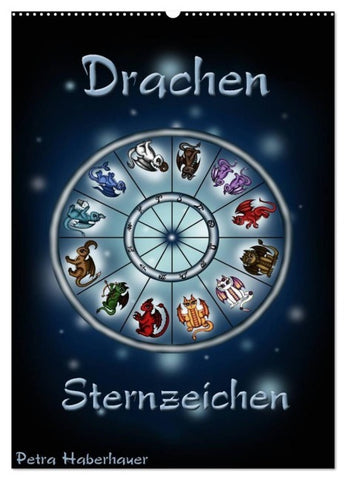 Drachen-Sternzeichen (Wandkalender 2027 DIN A2 hoch), CALVENDO Monatskalender