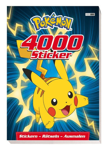 Pokémon: 4000 Sticker: Stickern - Rätseln - Ausmalen