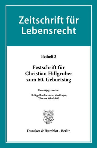 Festschrift für Christian Hillgruber zum 60. Geburtstag