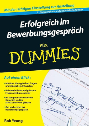 Erfolgreich im Bewerbungsgespräch für Dummies