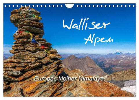 Walliser Alpen - Europas 'kleiner' Himalaya (Wandkalender 2026 DIN A4 quer), CALVENDO Monatskalender