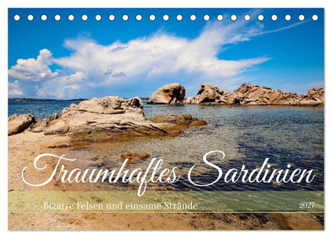 Traumhaftes Sardinien (Tischkalender 2027 DIN A5 quer), CALVENDO Monatskalender