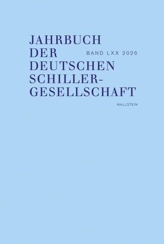 Jahrbuch der Deutschen Schillergesellschaft 2026