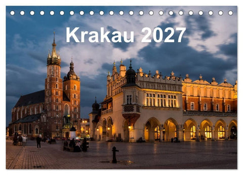 Krakau - die schönste Stadt Polens (Tischkalender 2027 DIN A5 quer), CALVENDO Monatskalender