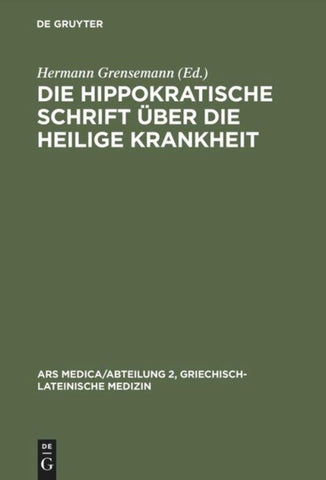 Die hippokratische Schrift Über die heilige Krankheit