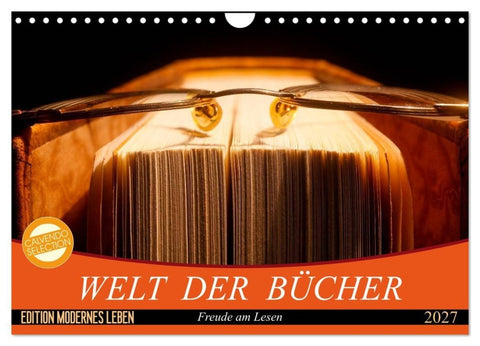 Welt der Bücher (Wandkalender 2027 DIN A4 quer), CALVENDO Monatskalender