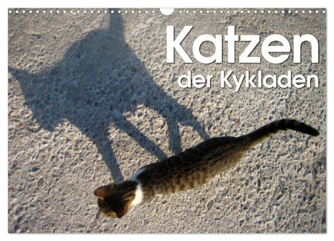 Katzen der Kykladen (Wandkalender 2026 DIN A3 quer), CALVENDO Monatskalender