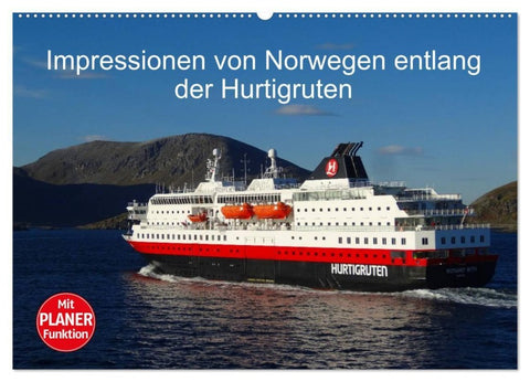 Impressionen von Norwegen entlang der Hurtigruten (Wandkalender 2027 DIN A2 quer), CALVENDO Monatskalender