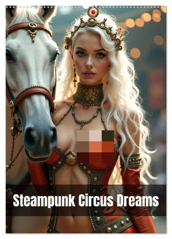 Steampunk Circus Dreams (Wall Calendar 2026 DIN A2 portrait), CALVENDO 12 Month Wall Calendar