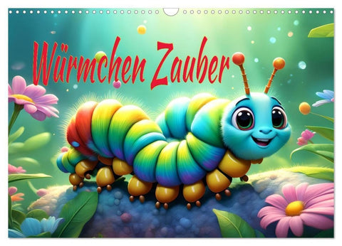 Würmchen Zauber (Wandkalender 2027 DIN A3 quer), CALVENDO Monatskalender