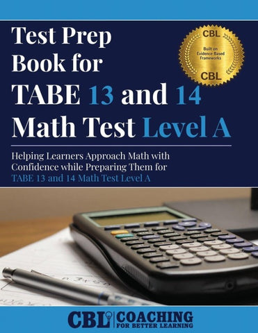 Test Prep Book For TABE 13 and 14  Math Test Level A