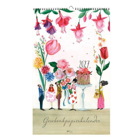 Geschenkpapierkalender Blumen 2027
