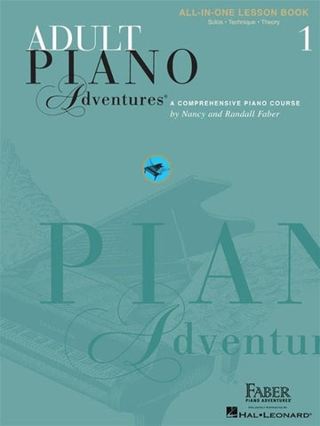 Adult Piano Adventures All-In-One Piano Course Book 1 - Book/Online Audio