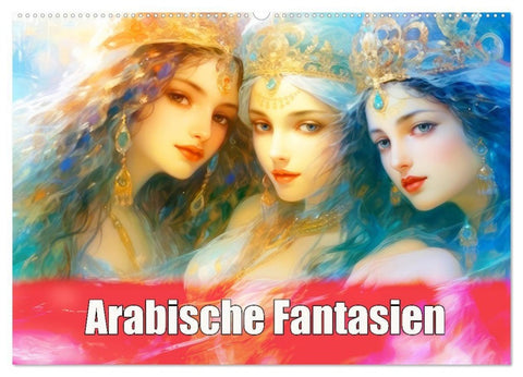 Arabische Fantasien (Wandkalender 2027 DIN A2 quer), CALVENDO Monatskalender
