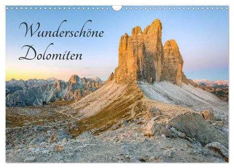 Wunderschöne Dolomiten (Wandkalender 2026 DIN A3 quer), CALVENDO Monatskalender