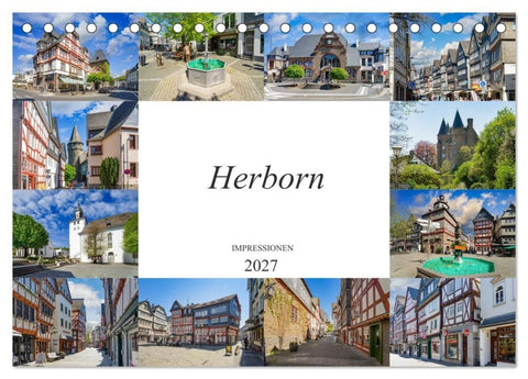 Herborn Impressionen (Tischkalender 2027 DIN A5 quer), CALVENDO Monatskalender