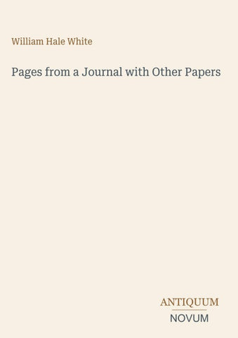 Pages from a Journal with Other Papers