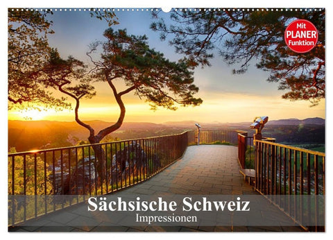 Sächsische Schweiz - Impressionen (Wandkalender 2026 DIN A2 quer), CALVENDO Monatskalender