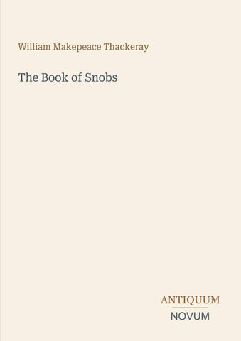 The Book of Snobs