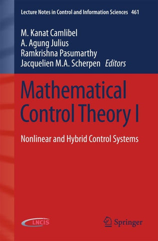 Mathematical Control Theory I