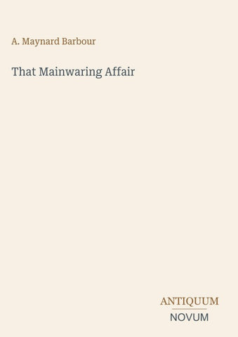 That Mainwaring Affair