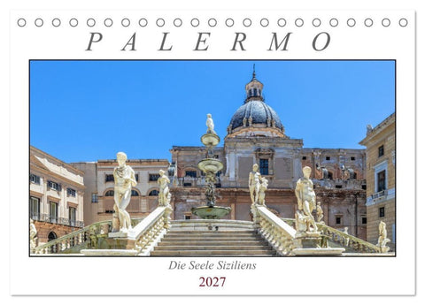 Palermo - Die Seele Siziliens (Tischkalender 2027 DIN A5 quer), CALVENDO Monatskalender