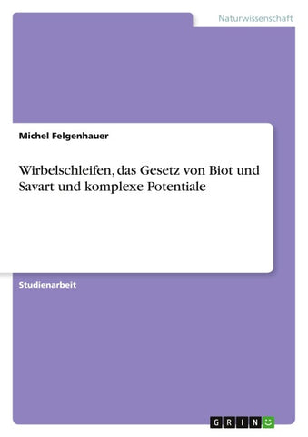 Wirbelschleifen, das Gesetz von Biot und Savart und komplexe Potentiale