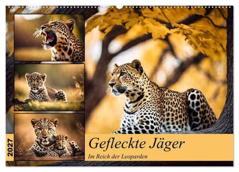 Gefleckte Jäger (Wandkalender 2027 DIN A2 quer), CALVENDO Monatskalender