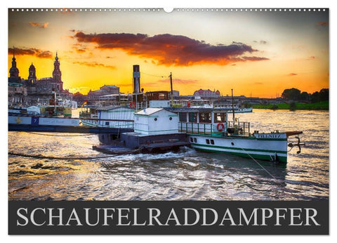 Schaufelraddampfer (Wandkalender 2026 DIN A2 quer), CALVENDO Monatskalender