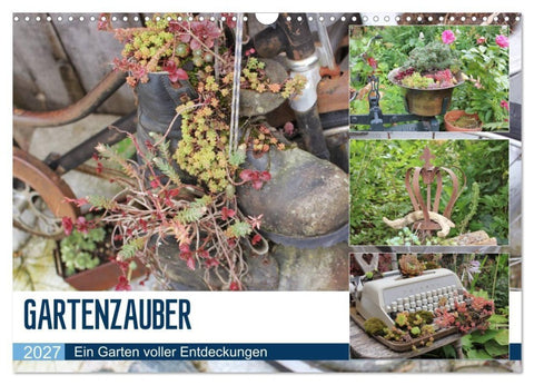 Gartenzauber (Wandkalender 2027 DIN A3 quer), CALVENDO Monatskalender
