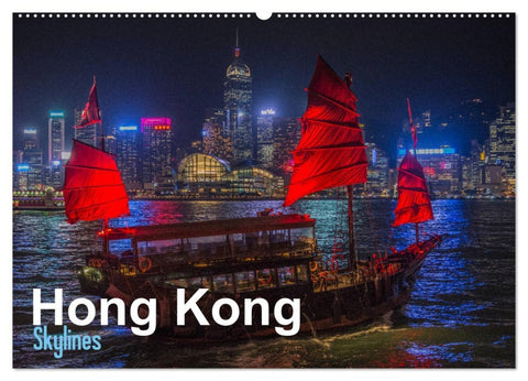 Hong Kong - Skylines (Wandkalender 2026 DIN A2 quer), CALVENDO Monatskalender