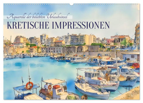 Kretische Impressionen (Wandkalender 2027 DIN A2 quer), CALVENDO Monatskalender