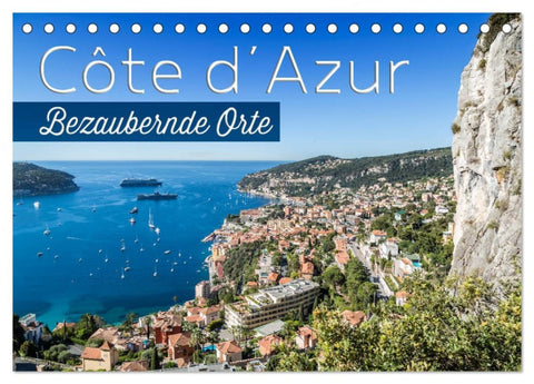 CÔTE D’AZUR Bezaubernde Orte (Tischkalender 2026 DIN A5 quer), CALVENDO Monatskalender