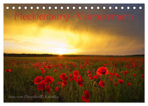 Mecklenburg - Vorpommern (Tischkalender 2026 DIN A5 quer), CALVENDO Monatskalender