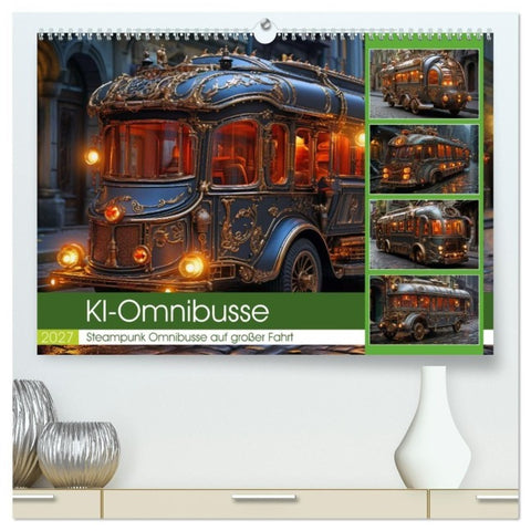 KI-Omnibusse (hochwertiger Premium Wandkalender 2027 DIN A2 quer), Kunstdruck in Hochglanz
