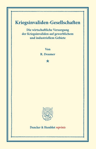 Kriegsinvaliden-Gesellschaften.