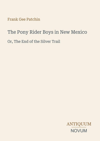 The Pony Rider Boys in New Mexico