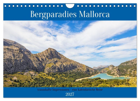 Bergparadies Mallorca (Wandkalender 2027 DIN A4 quer), CALVENDO Monatskalender