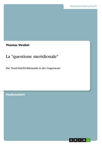 La "questione meridionale"