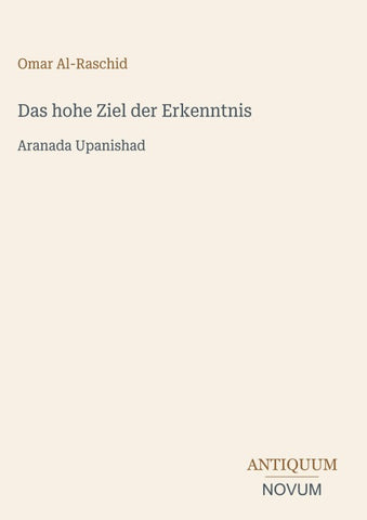 Das hohe Ziel der Erkenntnis