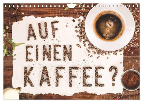 Auf einen Kaffee? (Wandkalender 2027 DIN A4 quer), CALVENDO Monatskalender